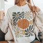 Floral Pumpkin Sweatshirt